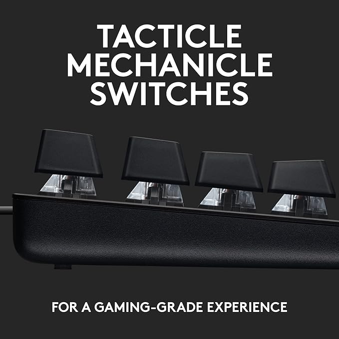 Logitech TKL SE Mechanical Keyboard + G305 Lightspeed Wireless Gaming Mouse + G335 Wired Gaming Headset Bundle - Black