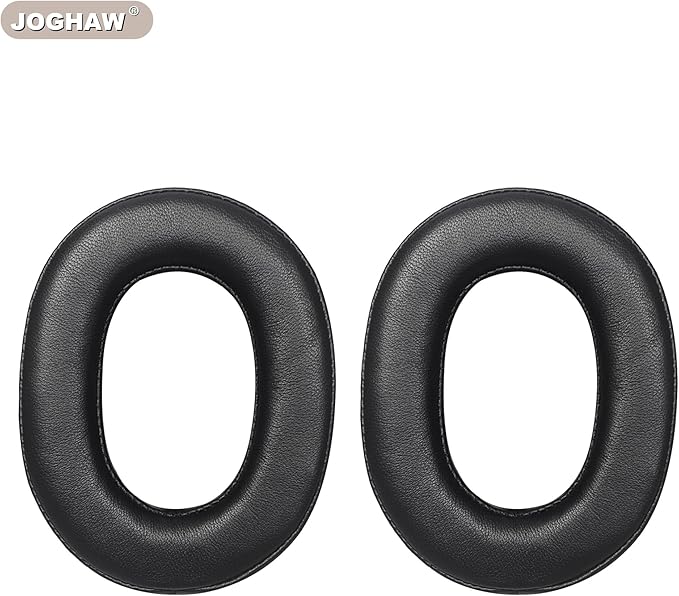 Replacement Ear Pads for Headphones - Compatible for Sony MDR-1000x/WH-1000xm2 | Premium Thickened Sheepskin Cushions with Soft Memory Foam for Comfort - Black