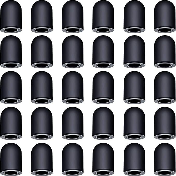 Zonon 30 Pieces Replacement Stylus Tips Conductive touch screen Pens Tips Capacitive Silicone Rubber, No Touch Door Opener Tools (0.19 Inch)