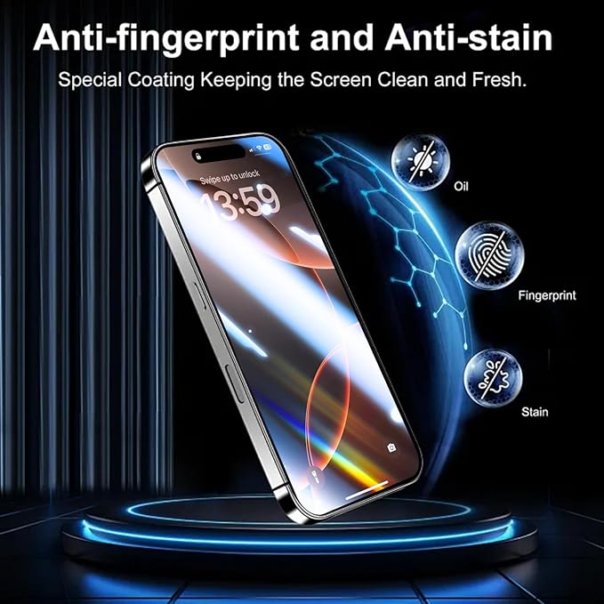 OneFish Full Edge Coverage Tempered Glass Screen Protector for IPhone 11 Pro Max/IPhone Xs Max 6.5 inch 2 Pack Edge Reinforcement, Self-Aligning Installation, Case Friendly HD Screen Protectors