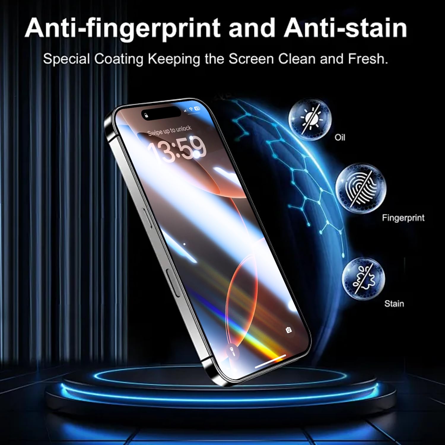 OneFish Full Edge Tempered Glass Screen Protector for iPhone 11 Pro/XS/X 5.8 inch 2 Pack Edge Reinforcement, Self-Aligning Installation, Case Friendly HD Screen Protectors