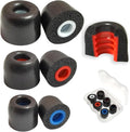 Memory Foam Tips Replacement Earbuds Tips Fit 4.5mm-6mm Anti-Slip Isolation Noise Replacement Ear Tips for in-Ear Earphones with Storage Box