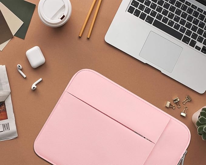 Lacdo Chromebook Case 11 Inch Laptop Sleeve for 11 Inch Acer HP Lenovo Dell Samsung ASUS Chromebook Spin 3 11, 13 inch New Surface Pro 11 Copilot+PC / 10 9 8 X, 11.6" MacBook Air Computer Bag, Pink