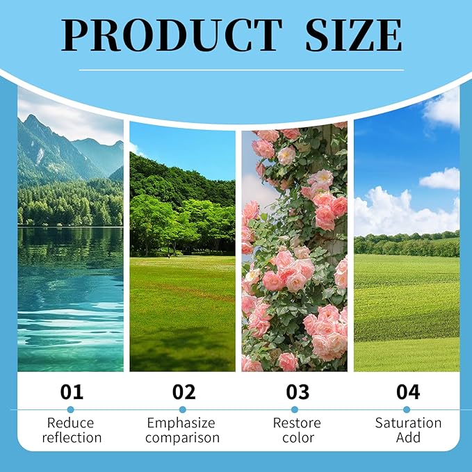 52mm CPL Filter for Phone Camera Clip Kit, Universal Phone Polarizing Filter Attachment Compatible with iPhone 16/15 / 14/13 Series, Polarizer to Enhance Vibrant Color and Reduce Glare