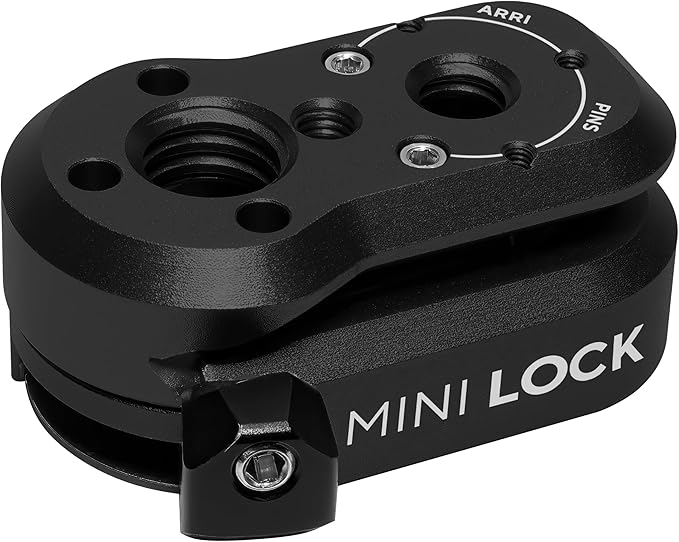 KONDOR BLUE | Mini Lock Quick Release Plates for Camera Monitors, Arms, Accessories, Microphones, Key Lights | Quickly and Securely Attach and Detach Accessories on Your Cinema Rig | Black