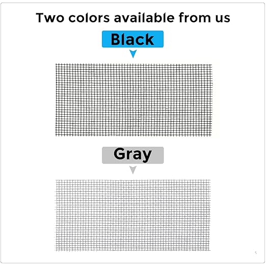 Black Window Screen Repair Tape, 4IN X 25FT (300IN) Screen Repair Kit for Windows or Doors, Strong Adhesive Patch Kit Fiberglass Mesh Tape