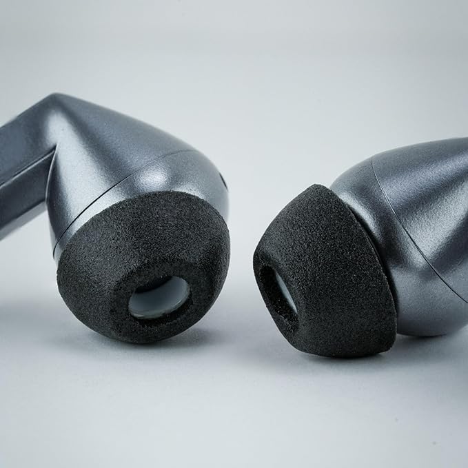 Comply TrueGrip MAX | Premium Memory Foam Replacement Earbud Tips for Samsung Galaxy Buds3 Pro | Long Lasting Comfort, MAX Durability, Secure Fit, Superior Noise Isolation| Black (Large) (3 Pairs)