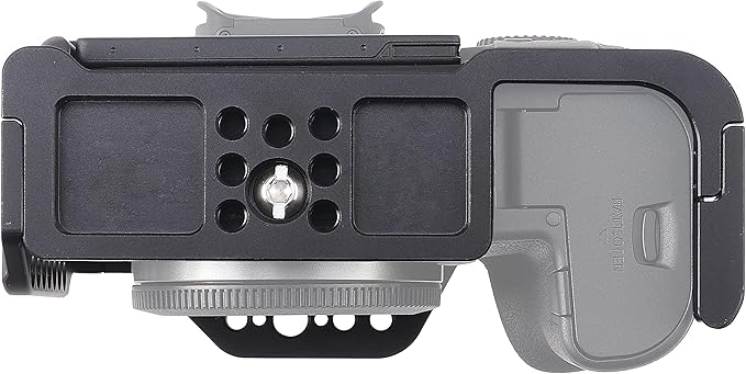 Hersmay EOS R6 II Camera Cage with Top Handle for Canon EOS R6 Mark II Mirrorless Camera Aluminum Alloy Film Movie Making Camera Video Cage with Shoe Mount