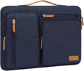 MOSISO 360 Protective Laptop Case 13 inch, 13 inch Laptop Sleeve Compatible with MacBook Air M4 M3 M2 M1 2025-2018/Pro M2 M1 2025-2016, Side Open Carrying Case with 4 Zipper Pockets&Handle, Navy Blue
