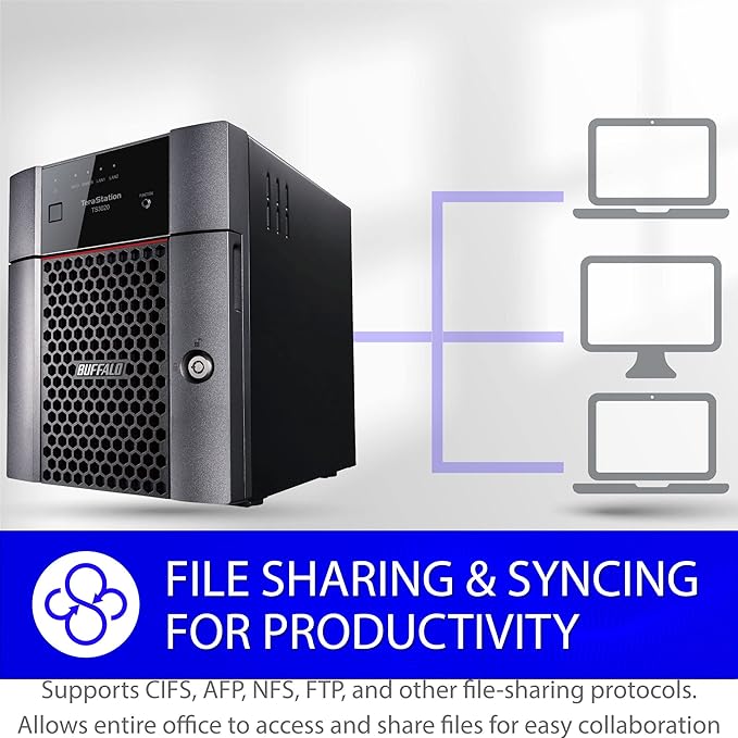 BUFFALO TeraStation 3420DN 4-Bay SMB 8TB (4x2TB) Desktop NAS w/Hard Drives Included Network Attached Storage