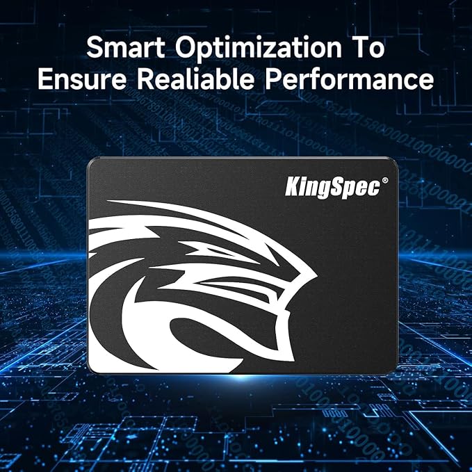 KingSpec 8TB 2.5 SSD SATA III Internal - 550MB/s Read, 520MB/s Write with 3D NAND Flash, for Laptop & Desktop PC Upgrade