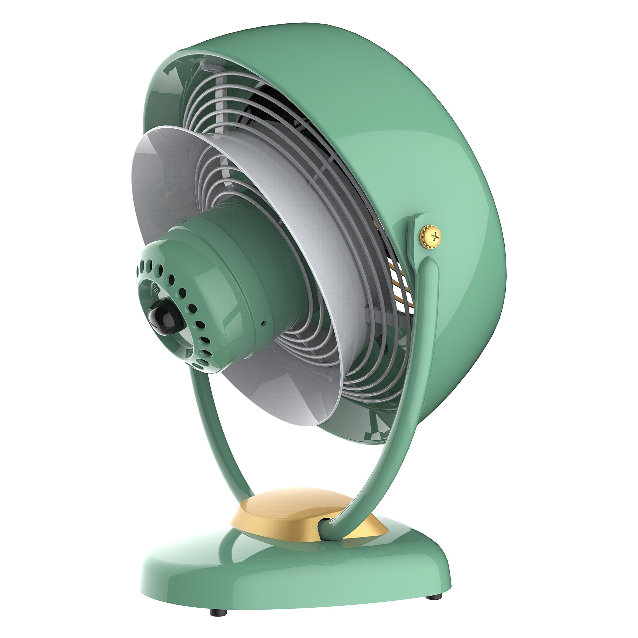 Vornado VFAN™ Sr. Vintage Fan, Large Retro Metal Air Circulator for Cooling & Decor, 3 Speed Settings, Adjustable Tilt, Durable Construction, Powerful Cooling Airflow, Floor Fan for Home, Green
