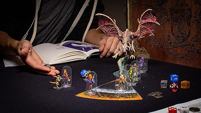 Arcknight Flat Plastic Miniatures: Underground Horde; 31 Unique Subterranean-Themed Minis for DND 5e and Pathfinder; Affordable, Skinny Figurines for Dungeons and Dragons and Other Tabletop RPG Games