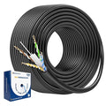 Cable Matters [UL Listed] 10Gbps in-Wall Riser Rated (CMR) 23AWG Bare Copper Cat6 Ethernet Cable - 300ft, Cat 6 Ethernet Cable Spool, Cat 6 Cord Bulk, Black