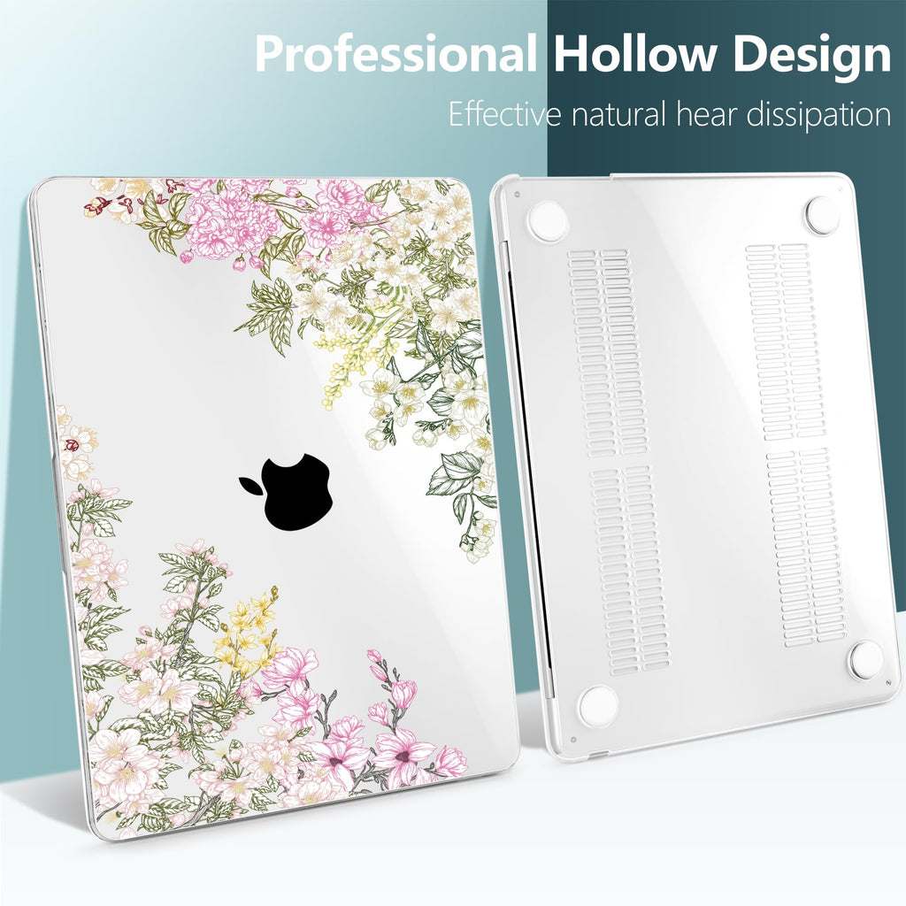 TWOLSKOO Compatible with MacBook Air 13 inch Case M5 2026 M4 2025 M3 M2 2024-2022 A3449 A3240 A3113 A2681, Plastic Hard Shell & Keyboard Cover for MacBook Air 13.6 inch Case, Mobilnoe