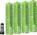 4 Pack NI-MH AAA Rechargeable Battery for Panasonic, 1.2V 1100mah AAA Rechargeable Batteries for Panasonic Cordless Phones Handset, Remote Controls, Electronics