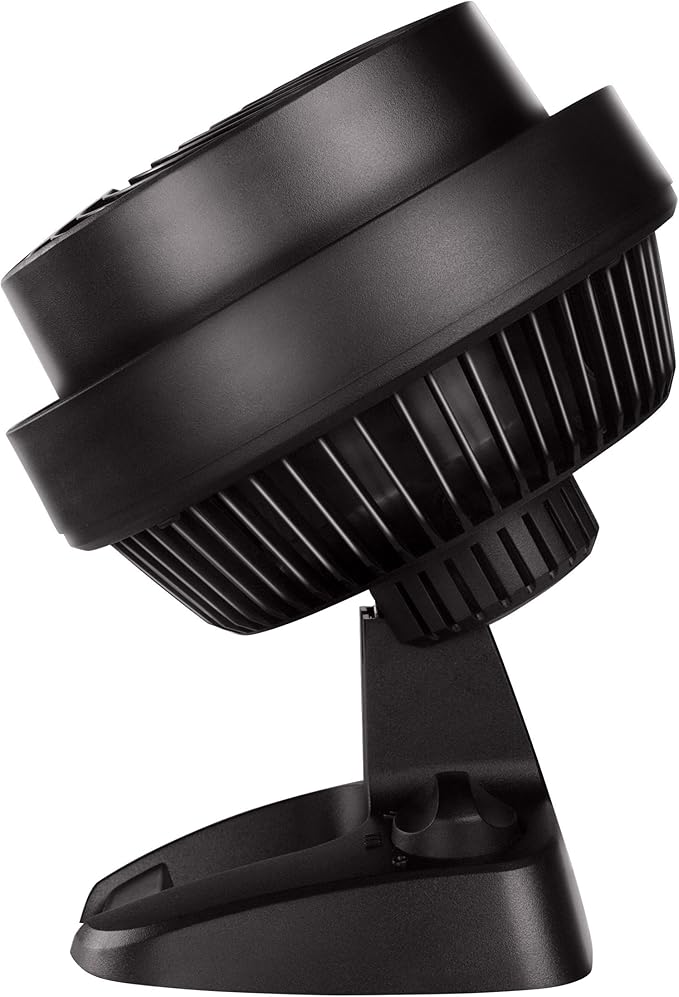 Vornado 530 Compact Whole Room Air Circulator, High Velocity Floor Fan with 3 Speeds for Cooling Airflow, Signature Vortex Action, Manual Control, Adjustable Tilt, Powerful Airflow, Black