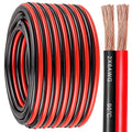 6 Gauge Wire 2 Conductors Copper Wire, 6 AWG Battery Cable Oxygen Free Copper Wire for Solar Panel, Automotive, Trailer, RV and Speaker (6 Gauge 100FT)