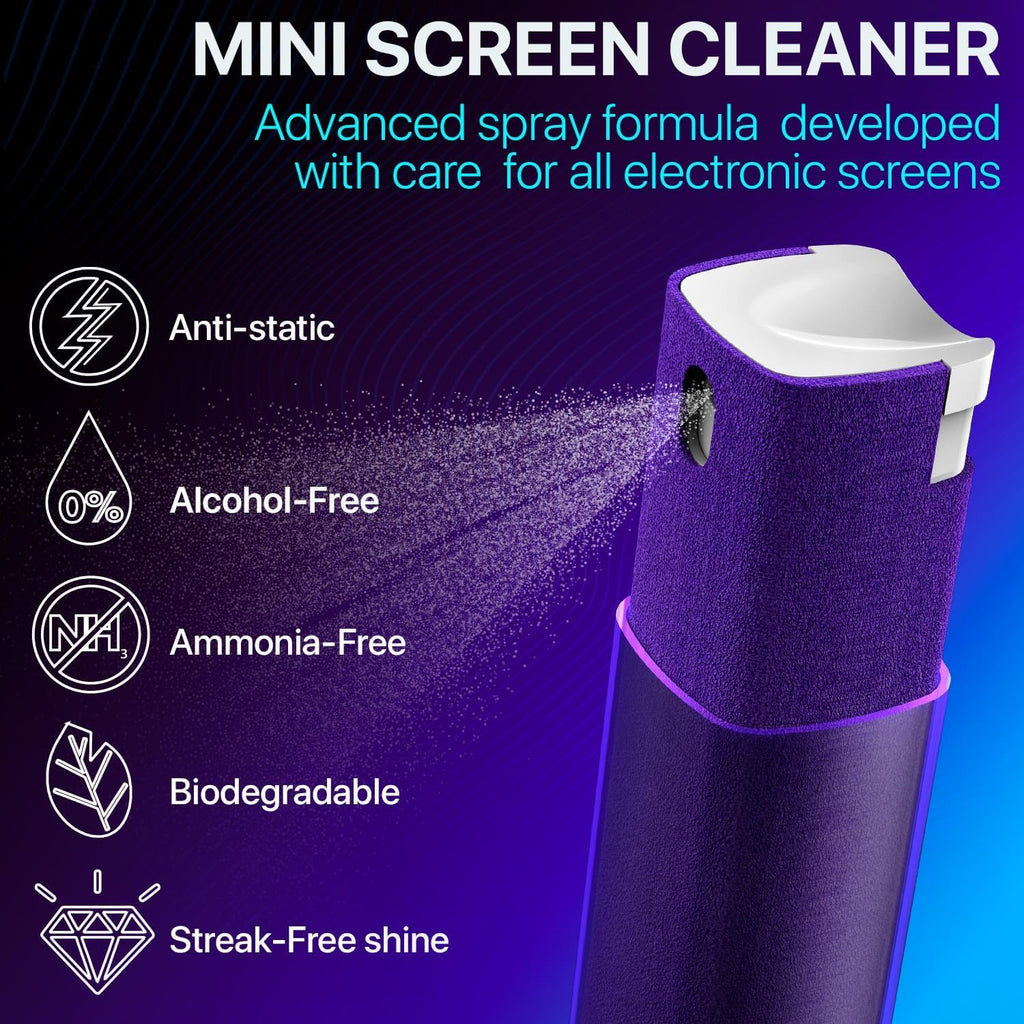 IO CLEAN Mini Screen Cleaner Spray – Finger Proof Screen Cleaner for
