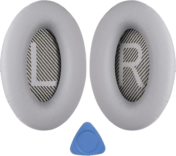 Replacement Ear Pads for Bose QuietComfort 35 (QC35) & Quiet Comfort 35 II (QC 35 ii) Headphones, EarPads Cushions with Noise Isolation Memory Foam, Softer Protein Leather, Added Thickness