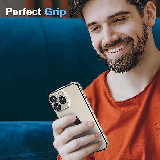 Privacy Magnetic Case for iPhone 16 Pro with Metal Titanium Frame Privacy Screen Protector & Camera Lens Protector, Magnetic Adsorption Double Sided Glass Case Anti Peep Anti Spy Phone Cover