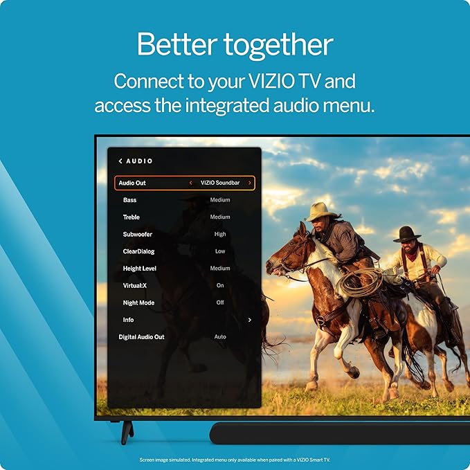 VIZIO 2.1 Soundbar, Wireless Subwoofer w/Dolby Atmos & DTS:X, Bluetooth Speaker, QuickFit™ Compatible – SV210M-08 (New, 2024 Model)