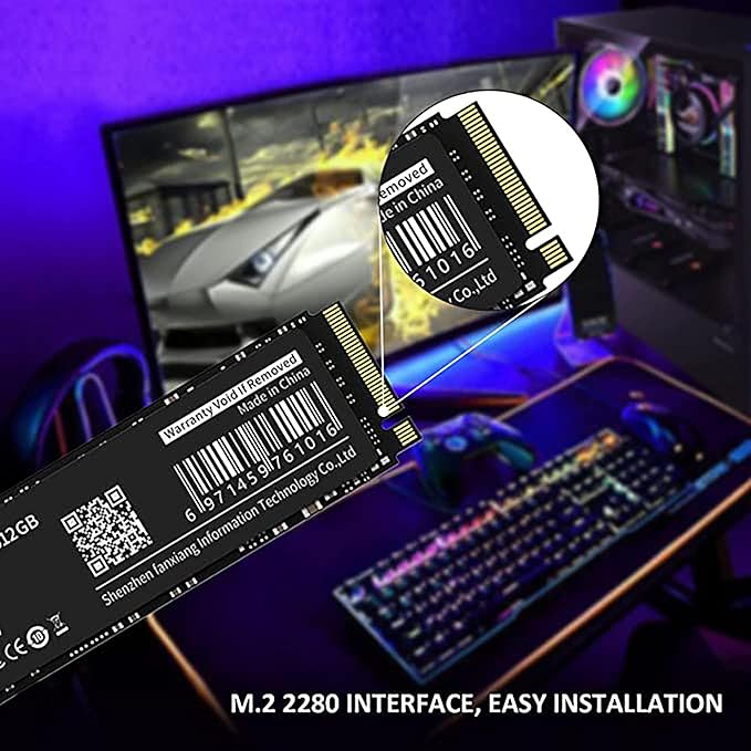 S501 512GB NVMe SSD 3D NAND1.3 PCIe Gen3x4 M.2 2280 Internal Solid State Drive (Read/Write Speed up to 2,150/1,600 MB/s) Compatible with Laptop & PC Desktop
