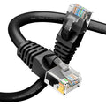 GEARit Cat6 Patch Cables 75 ft Black (1 Pack) - Cat6 Ethernet Cable 75 ft Black/Ethernet Cable, 10Gbps 24AWG Pure Copper, Snagless RJ45 for Router, Switch, PC, PS5, Server