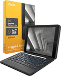ZAGG Rugged Book iPad Case with Detachable Magnetic-Hinged Keyboard for iPad Air 3, iPad Pro 10.5" & 10.2" (9th Gen), Multi-Device Bluetooth, Apple Pencil Holder, Long-Lasting Battery, Wireless, Black