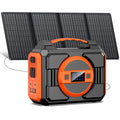 Portable Solar Generator, 300W Portable Power Station with 40W Solar Panel