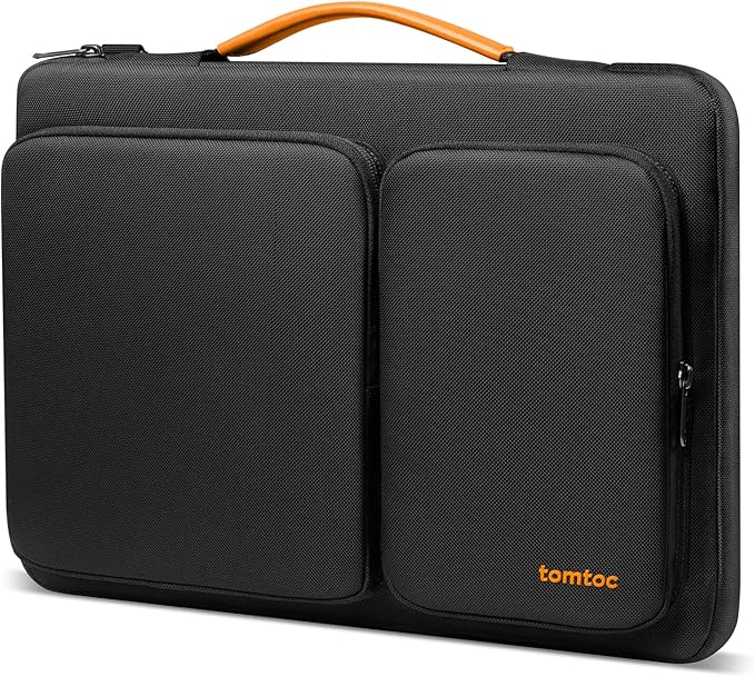 tomtoc 360 Protective Laptop Sleeve for 15-inch 2025 New MacBook Air M4/A3241, M3/A3114, M2/A2941, 15 Inch Surface Laptop 7/6/5, Dell XPS 15 Plus, Water-Resistant Accessory Bag Case