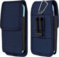 Phone Holster for Belt with Metal Clip and Magnetic Closure Compatible with Galaxy S25/S24/S23/S22/S21/S20 Ultra A16 A26 A35 A36 A55 A56 for Everyday Protection, XL-Blue