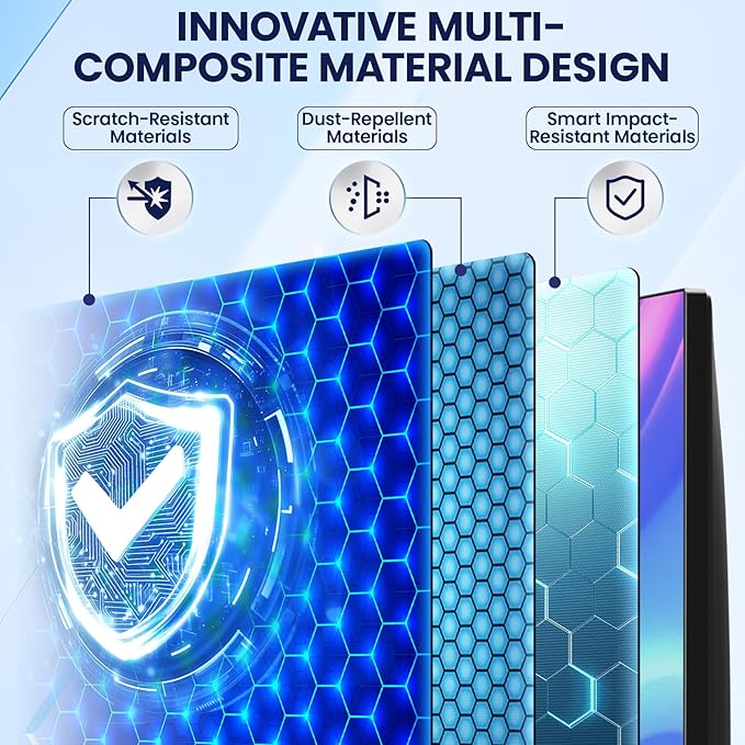 Magnetic 22 Inch Privacy Screen for Frameless Computer Monitor 16:10 Aspect Ratio,Hanging Blue Light Screen Protector Eye Protection Anti-Spy Shield, 22in Removable Privacy Filter