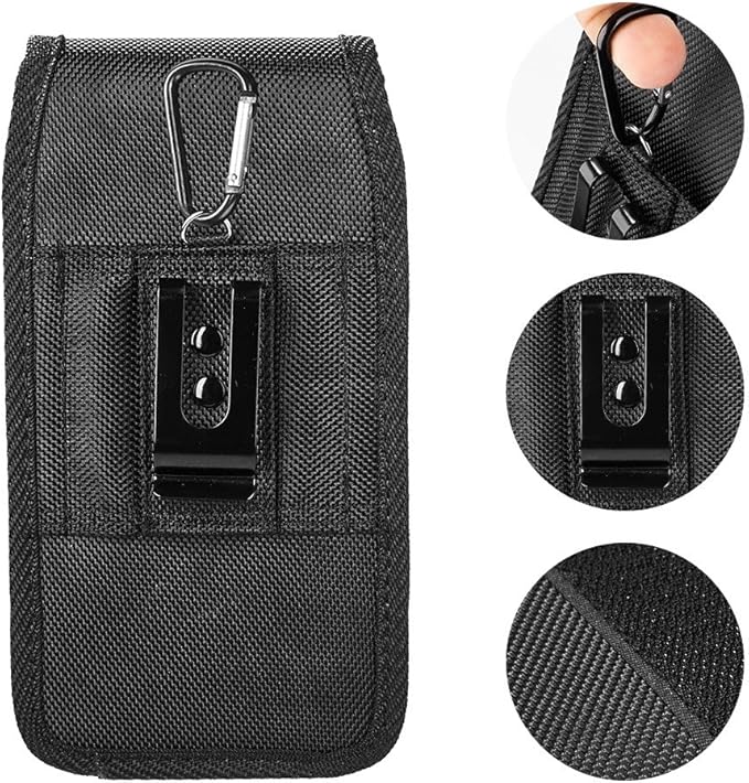 Cell Phone Holster for iPhone 16,16 Pro,16e,15,15 Pro,14,14 Pro 13,13 Pro 12,12 Pro,11 Galaxy S25 S24 S23 S22 Case with Belt Clip Phone Belt Holder Carrying Pouch Cover (Fits Otterbox Case on Case on)