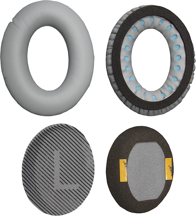 Replacement Ear Pads - Compatible with QuietComfort 35 & QC35 ii Headphones,Soft Protein Leather, Premium Noise Cancelling Earpads, Durable & Comfortable Ear Cushions (QC 35-Gray)