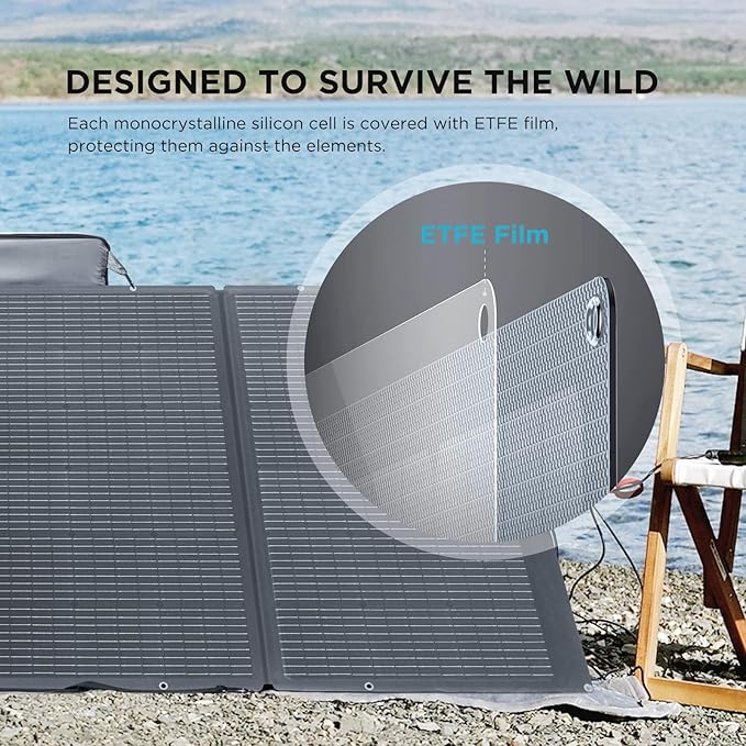 EF ECOFLOW Solar Generator 120V/3.6kWh DELTA Pro with 3x400W Portable Solar Panel, 23% High-Efficiency, 5 AC Outlets, 3600-4500W, Portable Power Station for Home Use Emergency Blackout Camping RV