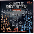Underdusk: Chaotic Encounters - 64 Unpainted Tabletop Miniatures for D&D, Pathfinder & RPGs | Monster Figures Starter Pack with Stat Blocks