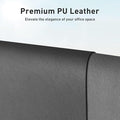 Aothia Leather Desk Pad Protector, Mouse Pad, Office Desk Mat, Non-Slip PU Leather Desk Blotter, Laptop Desk Pad, Waterproof Desk Writing Pad for Office and Home (48"x17" — 23.6" x 13.7"