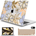 Mektron for MacBook Pro 13-inch Case 2022 2021 2020 Release A2338 M2 M1 A2289 A2251, Printed Plastic Hard Shell Cover for New MacBook Pro 13.3-inch Touch Bar Fits Touch ID，Abstract Floral