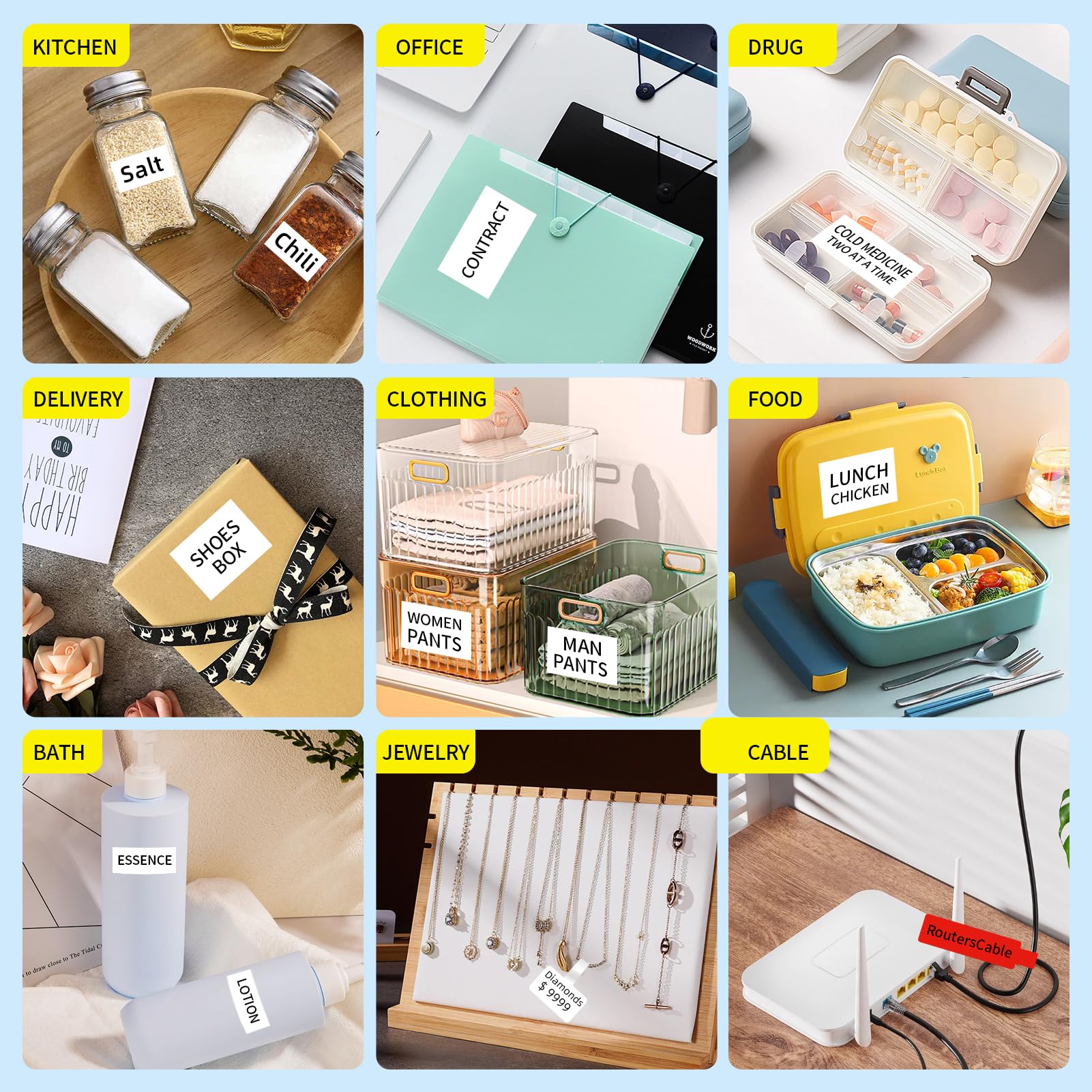 200 Pcs Cable Labels - Waterproof Wire Cord Label, Tear Resistant Wire Labels, Self Adhesive Cord Organizing Label, for Cable Management, Compatible with PUQU AQ20 Label Makers(Green) 30x90mm