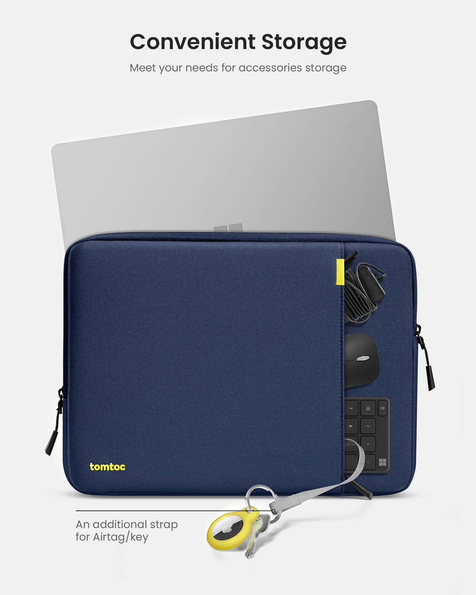 tomtoc 360° Protective Laptop Bag for 15.6" HP Lenovo Acer ASUS Dell Laptop