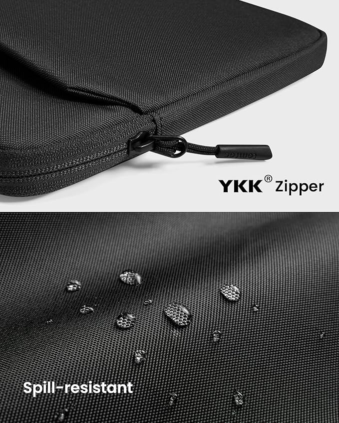 tomtoc Slim Laptop Sleeve Case for 13-inch New MacBook Air M4/A3420 M3/A3113 M2/A2681, M1/A2337 2025-2018, MacBook Pro M2/M1, Water-Resistant Protective Carrying Case with Accessories Pocket