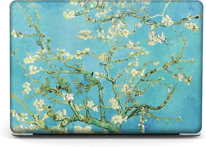 Compatible with MacBook Pro 13 inch Art Case Skin, 2022, 2021, 2020-2016 Release A2289/A2251/A2338 M1 Flower Durable Hard Shell with Keyboard Cover & Screen Protector (Almond Blossom by Van Gogh)