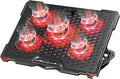 AICHESON Laptop Cooling Pad for 17.3" Notebook, Red 5 Fans