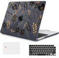 Mektron Case for 2026 MacBook Air 15 INCH M5 A3448 Compatible with M4 A3241 /M3 A3114 /M2 A2941 Printed Plastic Hard Shell Cover with 15.3" Liquid Retina Display Touch ID- Gold Floral