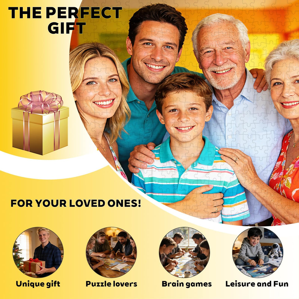Custom Photos Puzzle, Personalized Jigsaw Puzzle for Adults 300Pcs