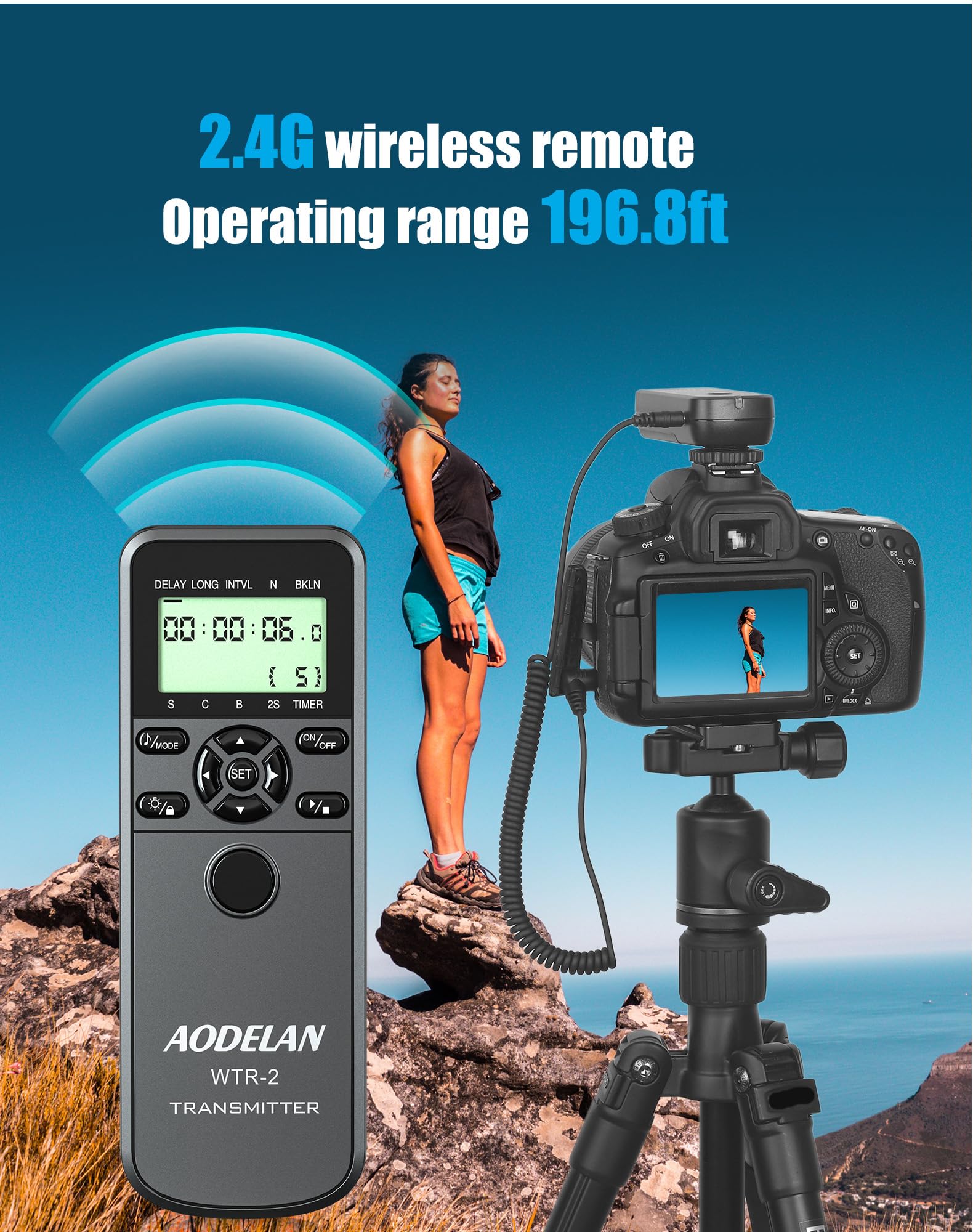 Camera Wireless Shutter Release for Canon Timelapse Remote Control