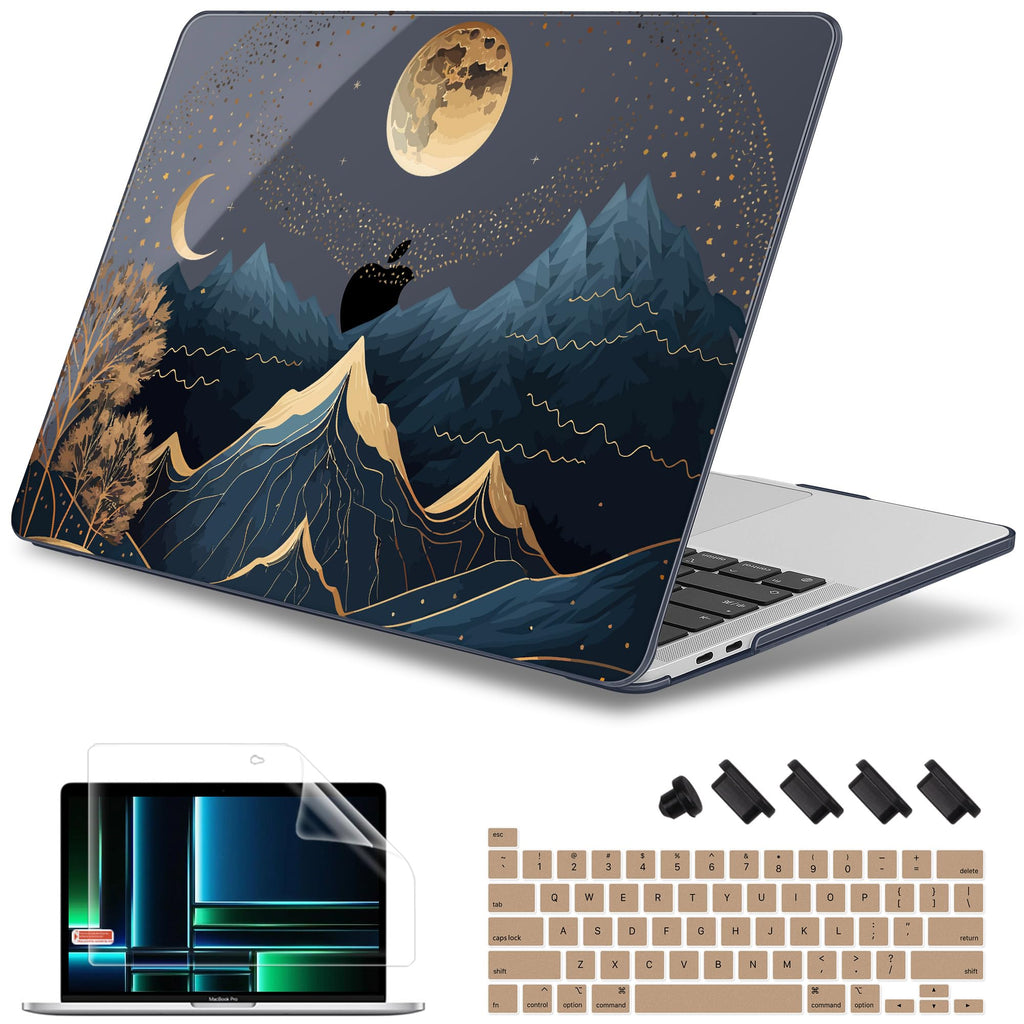 May Chen Compatible with MacBook Pro 13 inch Case with Touch Bar 2022 2021 2020 Release A2338 M1/M2 A2251 A2289, Plastic Hard Shell Case with Keyboard Cover, Traditional