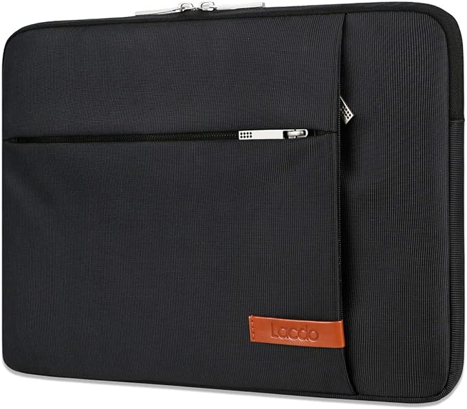 Lacdo Laptop Sleeve Case for 14 inch New MacBook Pro M4/M3/M2/M1 Chips Pro Max A3112 A3401 A3185 A2918 A2992 A2779 2024-2021, 13.8" 13.5" Microsoft Surface Laptop 7th 6 5 4 3 Computer Bag, Black