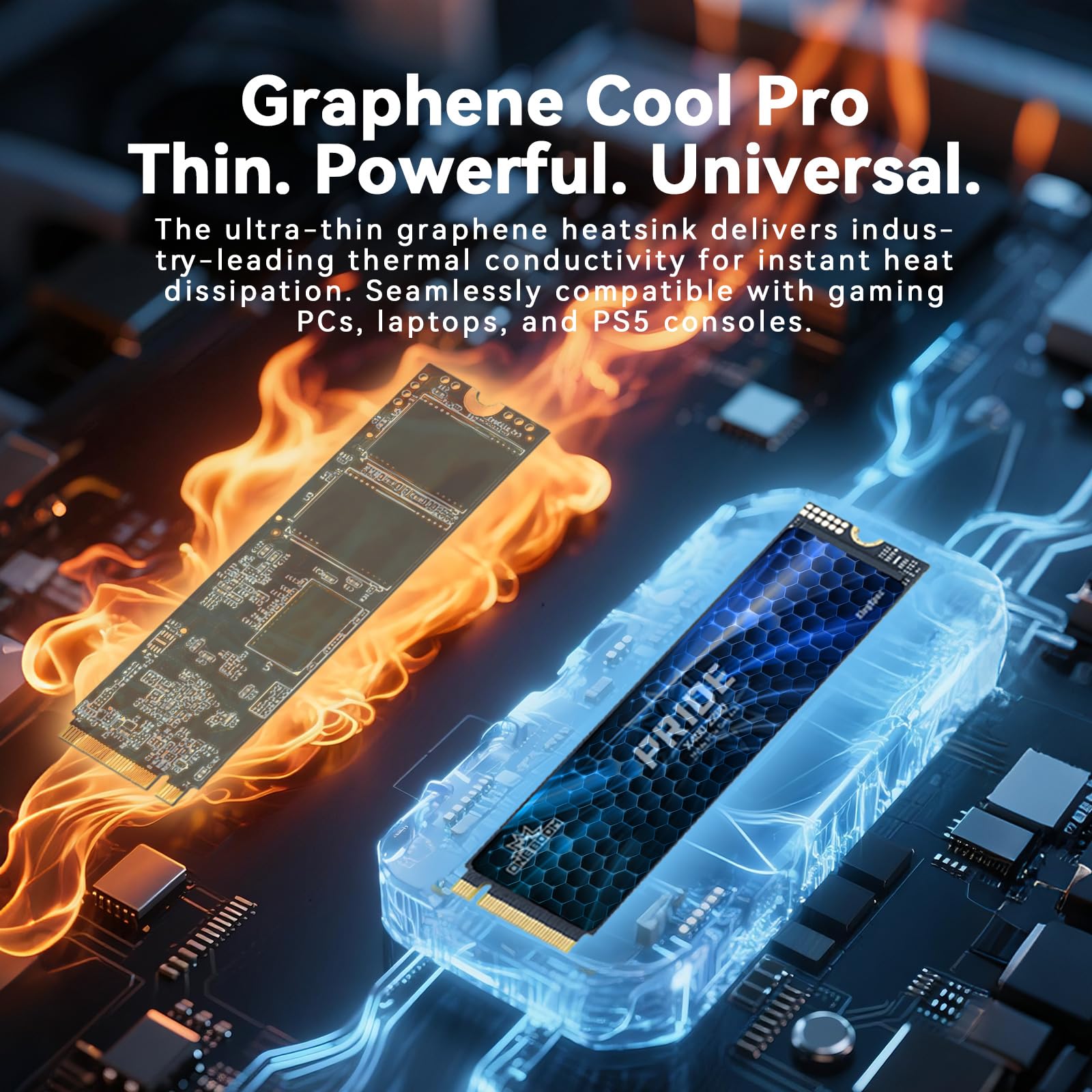 KingSpec OneBoom X400 4TB M.2 SSD Gen4 7300MB/s, TLC 3D NAND Internal NVMe SSD for Gaming & 4K Editing, Compatible with PC / PS5 / Laptop